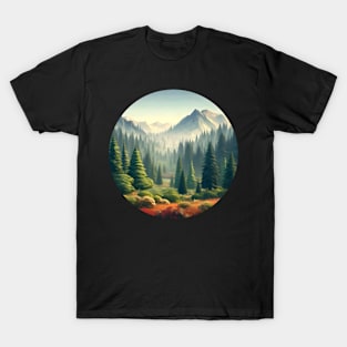 Low Poly Pine Forest T-Shirt